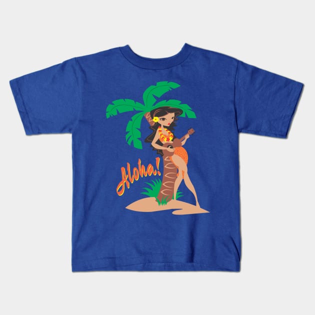 Aloha! Kids T-Shirt by DavesTees